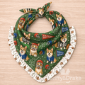 End Zone Zoomies Green Ruffle Bandana