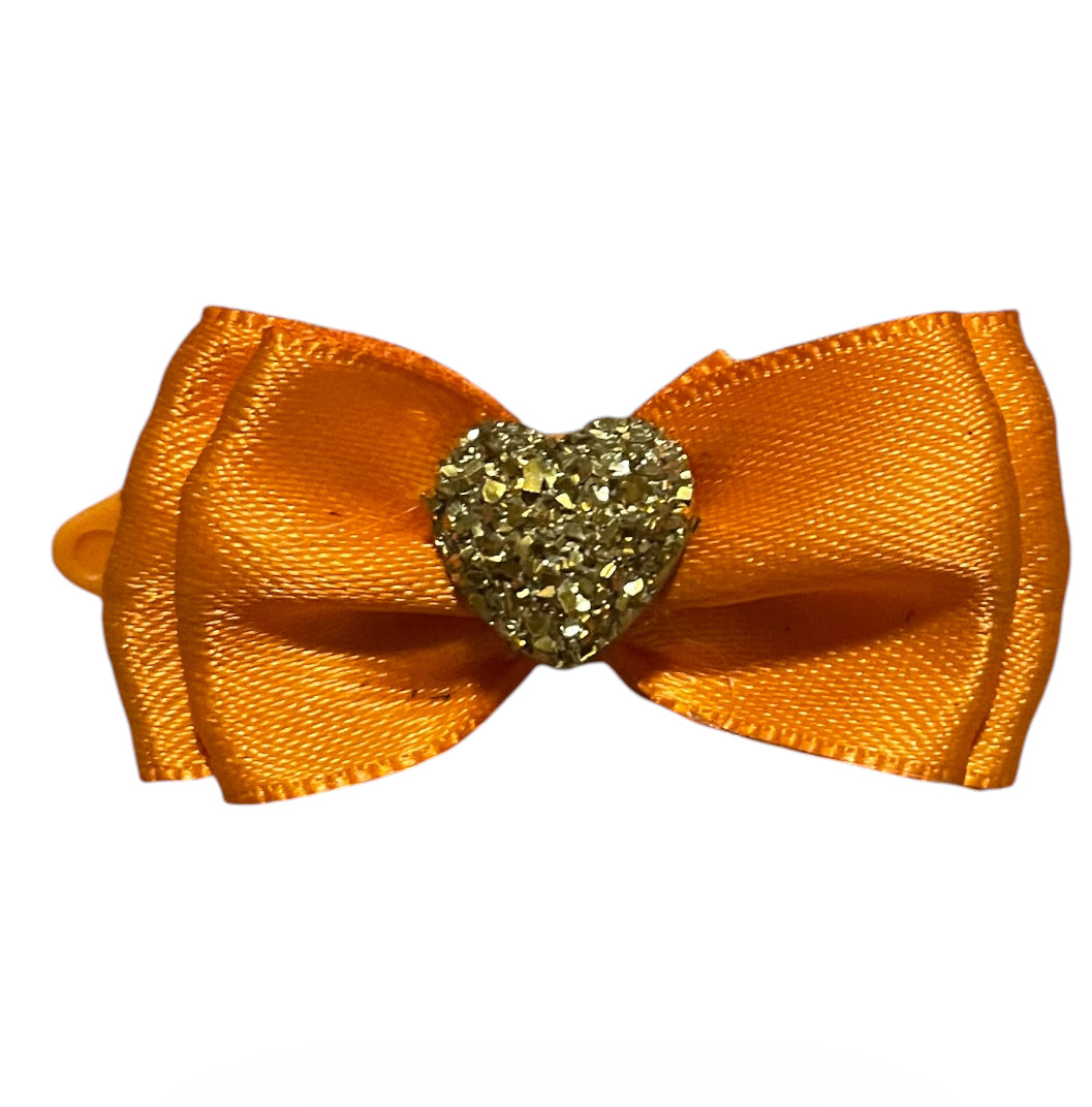 Orange Sparkle Heart