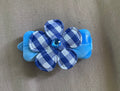 Blue Plaid Flower