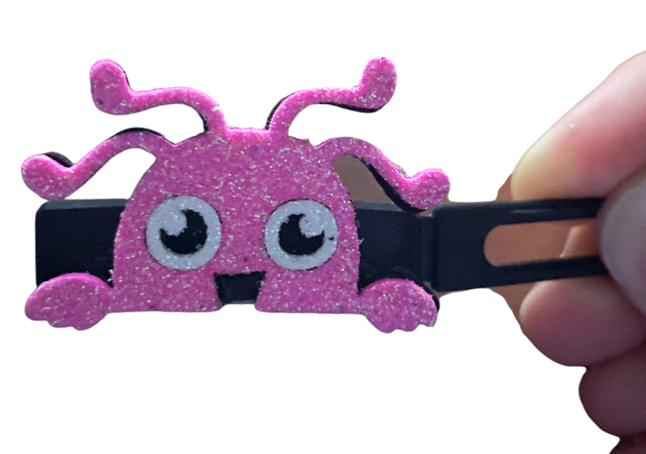 Black and Pink Monster