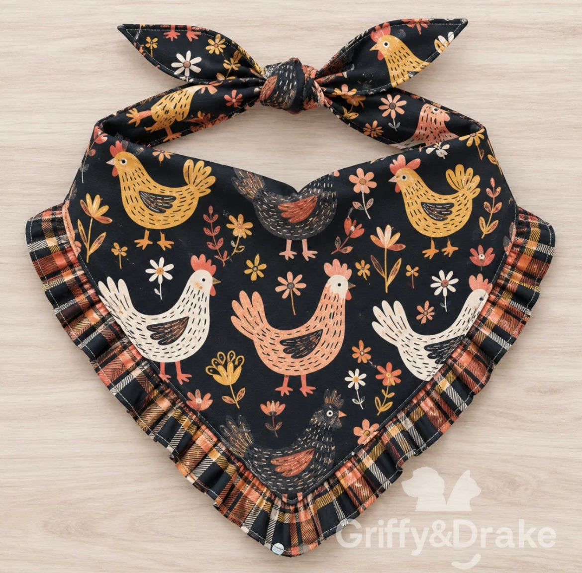 Pre-Order through 10/24/26 Cute Chicks (Ships January) Ruffle Bandana